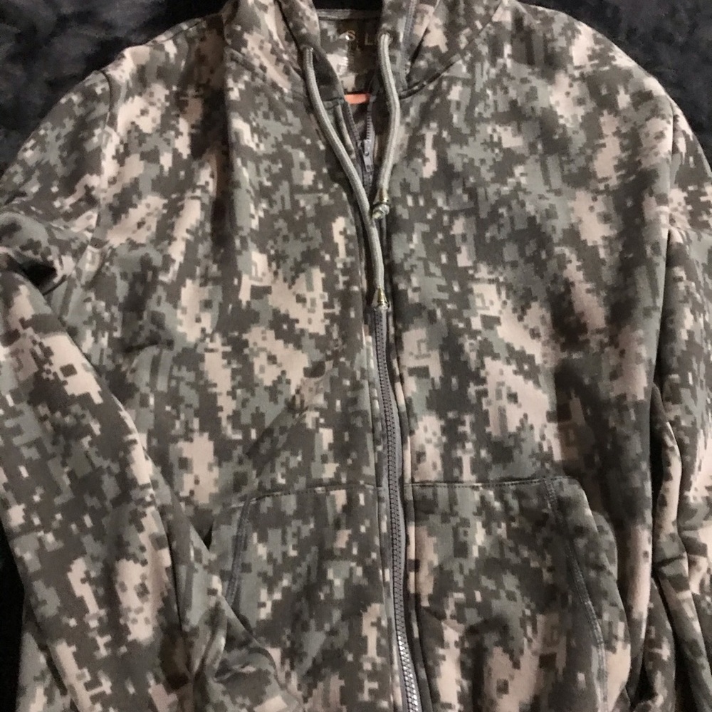 Camo Zip Up Hoodie